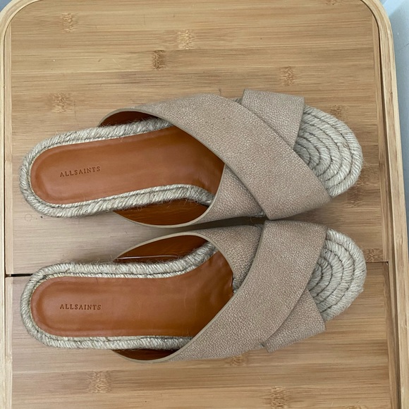 Never been worn ALL SAINTS cream sandal - Picture 2 of 5